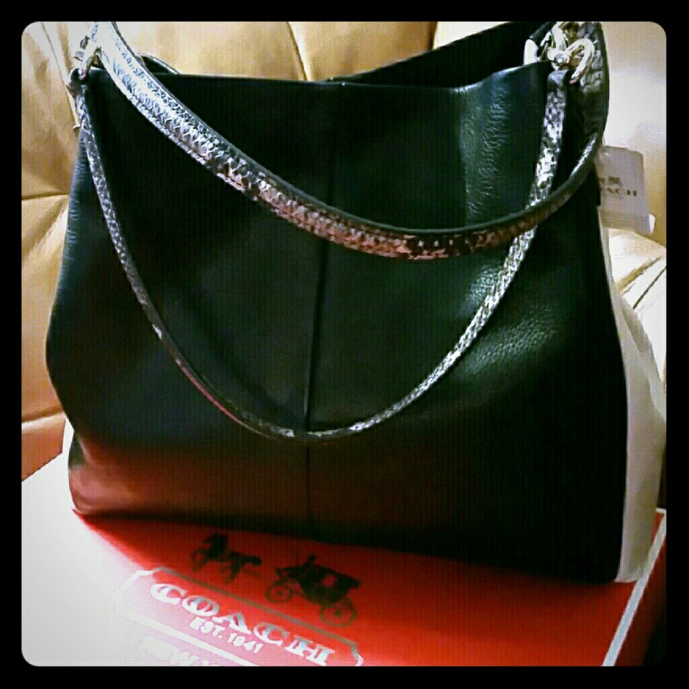 COACH EXOTIC LEATHER BAG LIMITED EDITION NWT - Picture 1 of 8